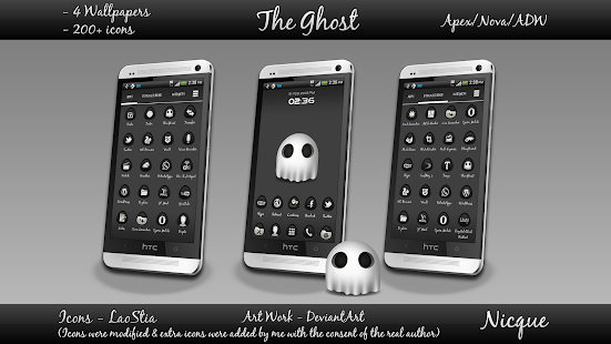 How to install The Ghost Nova/Apex/ADW Theme lastet apk for bluestacks