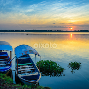 Couple of Boat by Adityo Cahyo - Landscapes Sunsets & Sunrises
