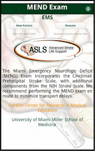 Android application MEND EMS screenshot