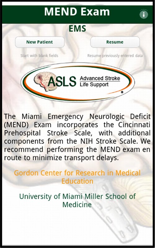 Android application MEND EMS screenshort