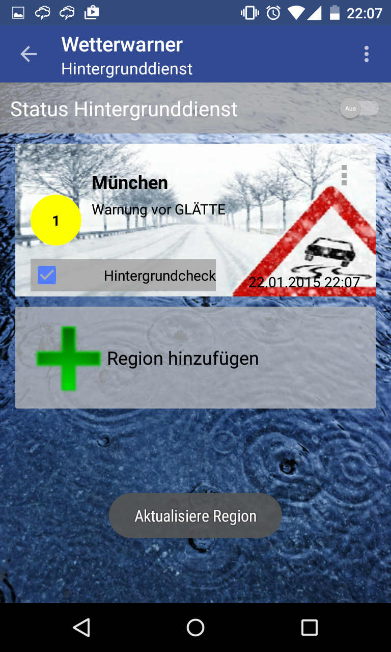 Wetterwarner Pro Screen 3