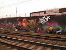 Graffiti Aan Fietsweg Overbeke-Kwatrecht