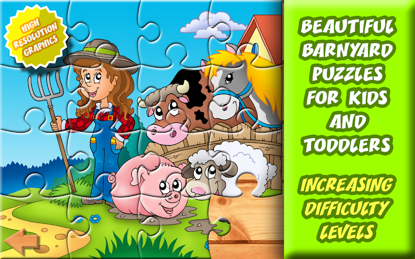 20 Barnyard Puzzles for Kids Screen 1