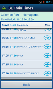 SriLanka Train Times Screenshots 6