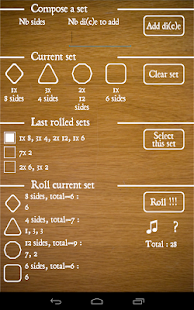 Shuffle Roll dice sets