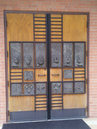 faces on the doors