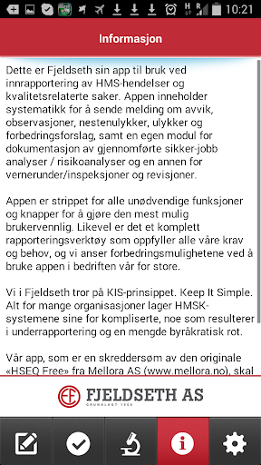 【免費商業App】Fjeldseth HSEQ-APP點子