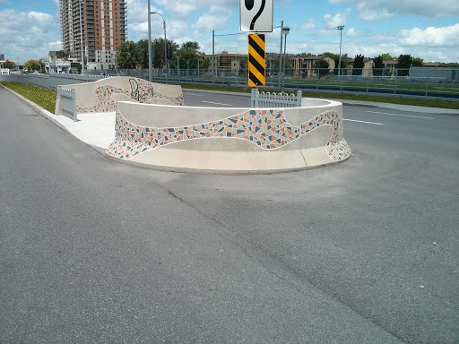 Mosaics at Pedestrian Cross Art