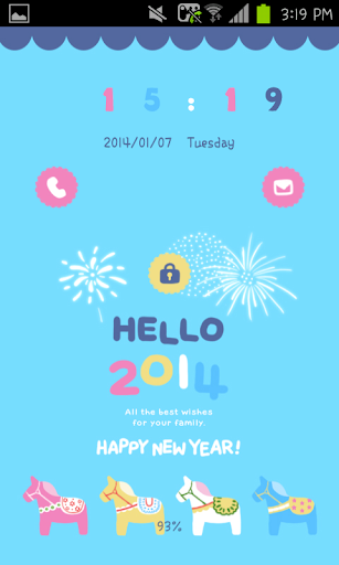 【免費個人化App】HELLO 2014 go locker theme-APP點子