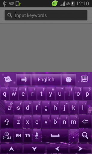 彩色鍵盤紫色