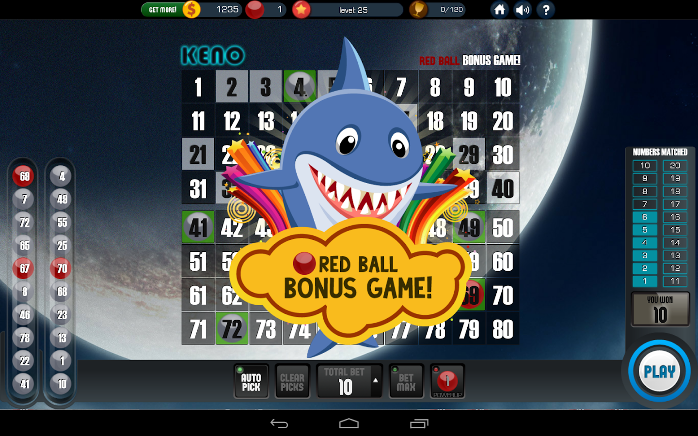 Keno! Free Keno Game Android Apps on Google Play