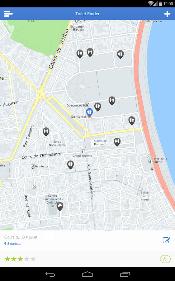   Toilet Finder: captura de pantalla 