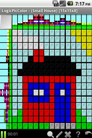 LogicPicColor:  PuzzlePack4 Screen 3