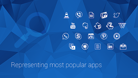 Minimalistic Icons | Blue poster 13