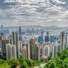 Hong Kong- Victoria Peak by Mihail Marzyanov - City,  Street & Park Vistas
