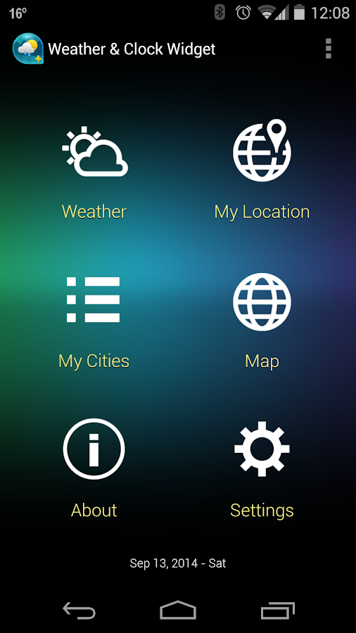 Cuaca & ​​Jam widget ada iklan - screenshot