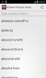 English-Khmer Phrasal Verbs