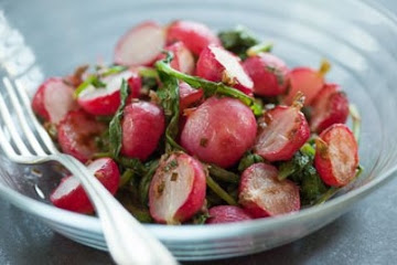 Roasted Radishes with Lemony Herb Butter