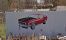Red Mustang Mural