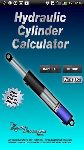 Hydraulic Cylinder Calculator
