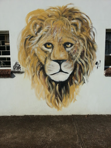 Sad Lion Mural