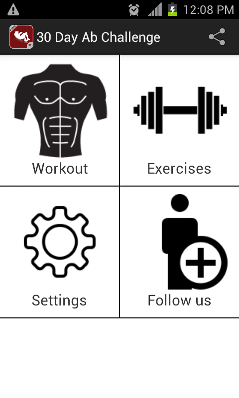 30 Day Ab Challenge FREE Screen 2