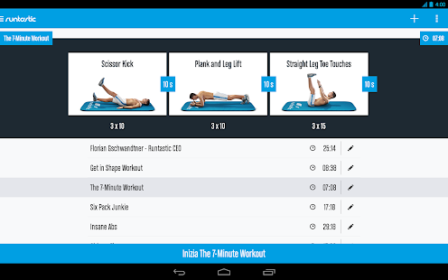 Runtastic Six Pack Addominali Screenshot