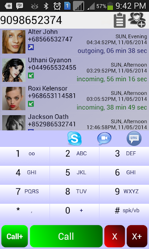 Dexo Rot Dialer Contacts