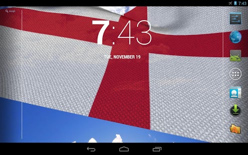 3D England Flag Live Wallpaper Screenshots 1