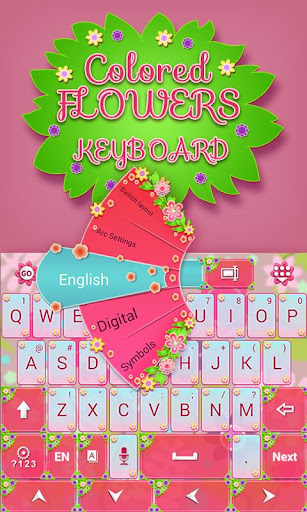 免費下載個人化APP|Colored Flowers Keyboard app開箱文|APP開箱王