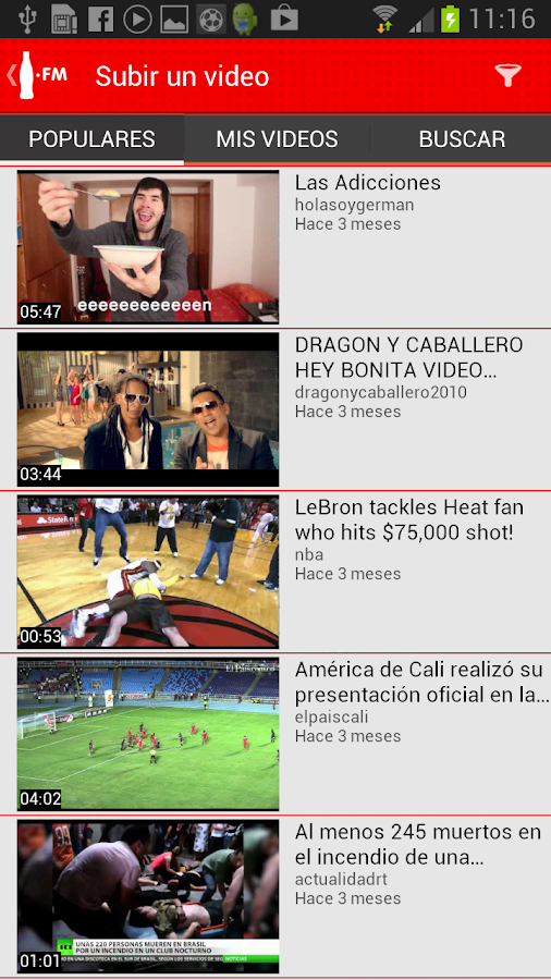 Coca-Cola FM Argentina - screenshot