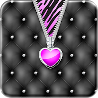 Purple♥Heart Zipper♥Lockscreen APK تصویر هنری