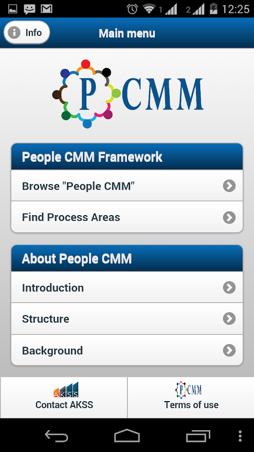 Android application PCMM App screenshort