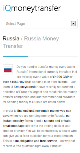 Russia Transfer RUB