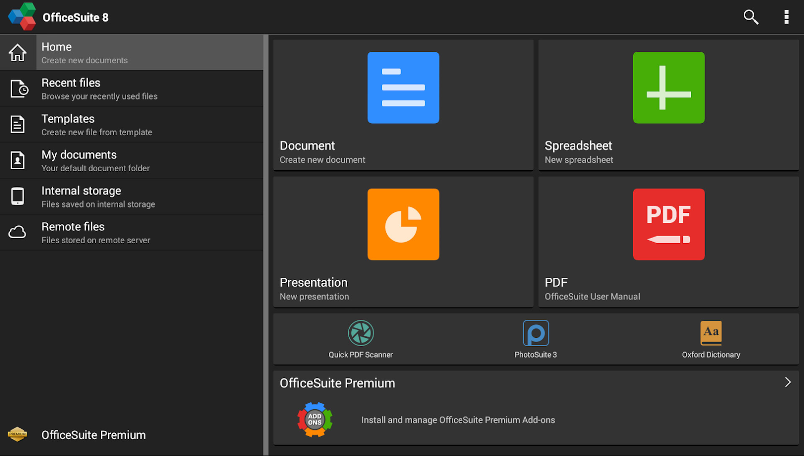 OfficeSuite 8 + PDF Converter - screenshot