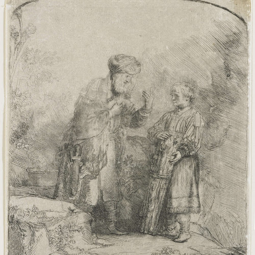 Abraham and Isaac, Rembrandt van Rijn, 1645 Rijksmuseum