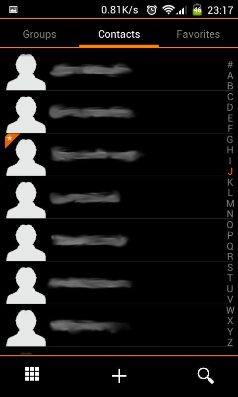 Black exDialer Screen 2