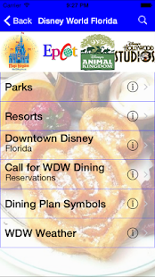 Gluten Free Disney Dining Screen 2