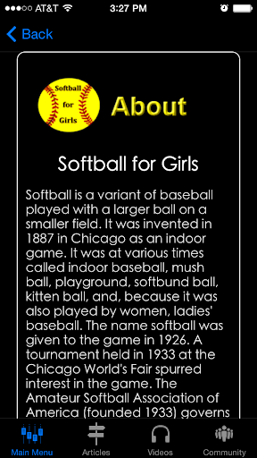 【免費運動App】Softball for Girls App-APP點子