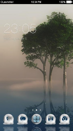 Foggy Nature Clauncher Theme