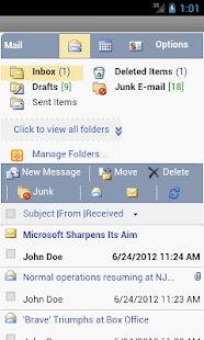 OWM Web Email for Outlook OWA - screenshot thumbnail