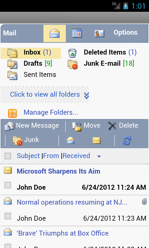 OWM for Outlook Email OWA - screenshot