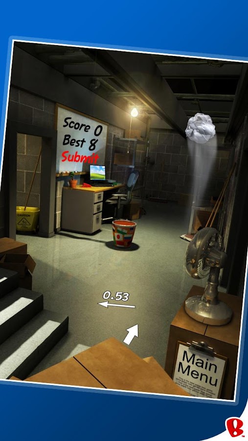 Paper Toss - screenshot