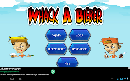 Whack A Beiber poster 7