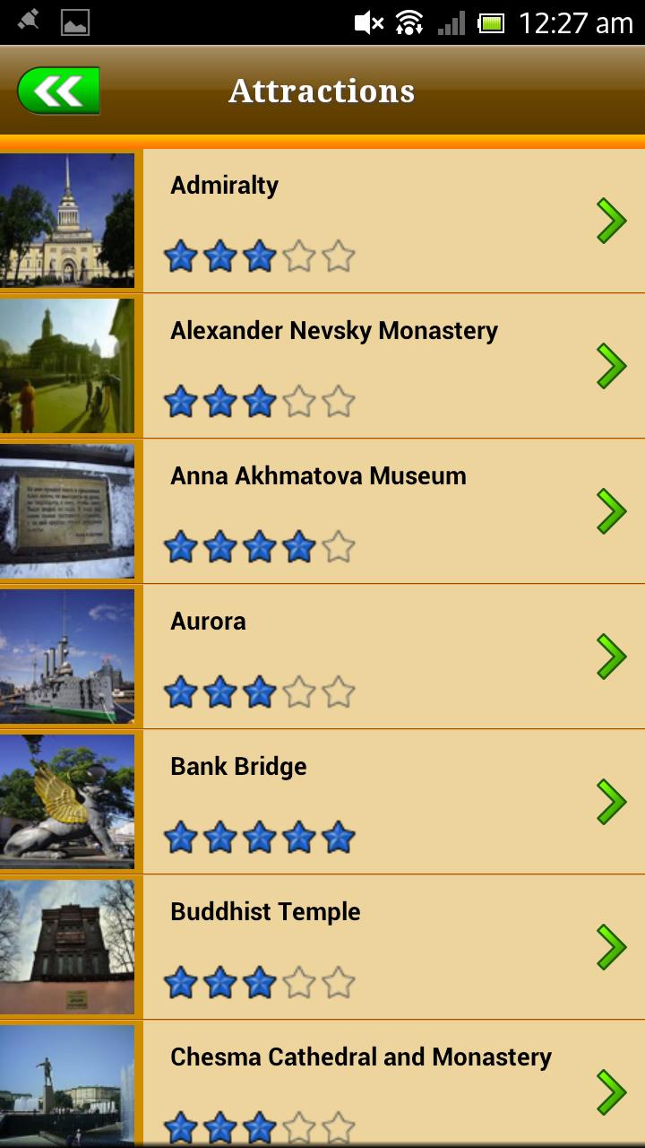 St. Petersburg Offline Guide Screen 3