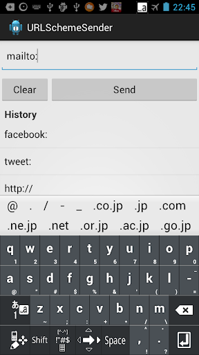 URL Scheme Sender