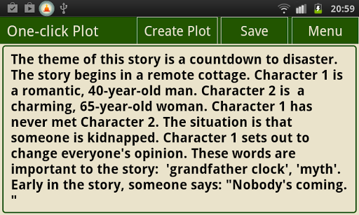 Writer's Plot Generator