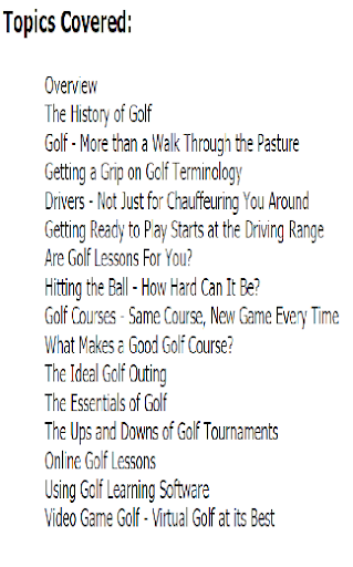 【免費運動App】All About Golf: Your Guide-APP點子