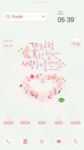 A flower dodol launcher theme