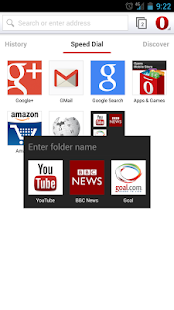 Opera browser for Android - screenshot thumbnail